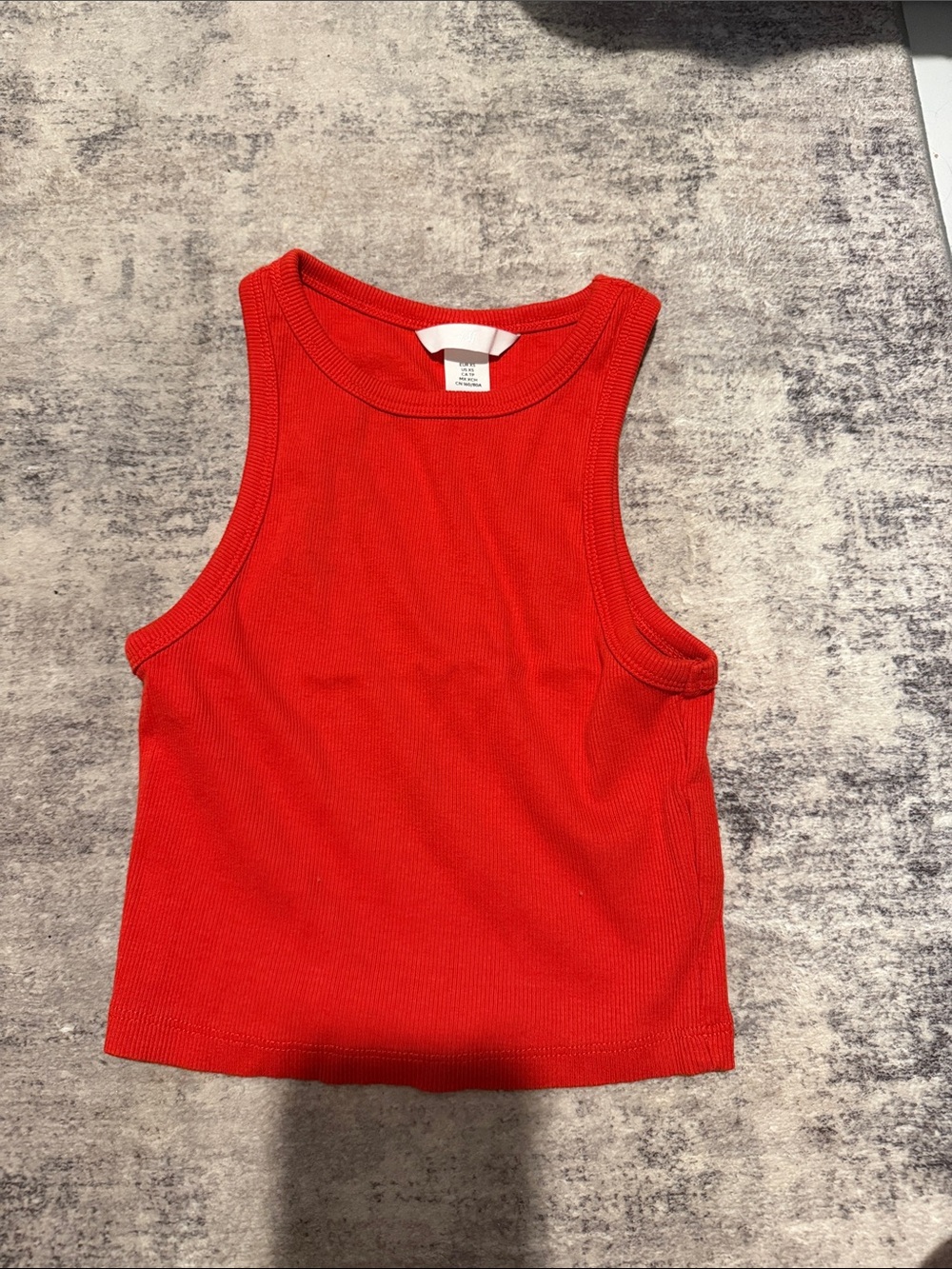 H&M Red Ribbed Tank Top - Women's
